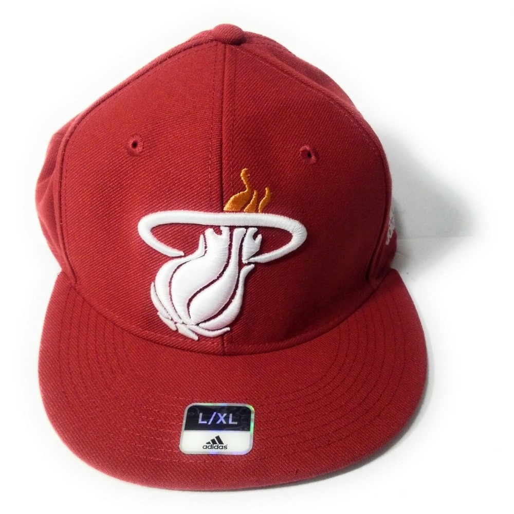 Miami Heat Adidas Fitted Hat L/XL